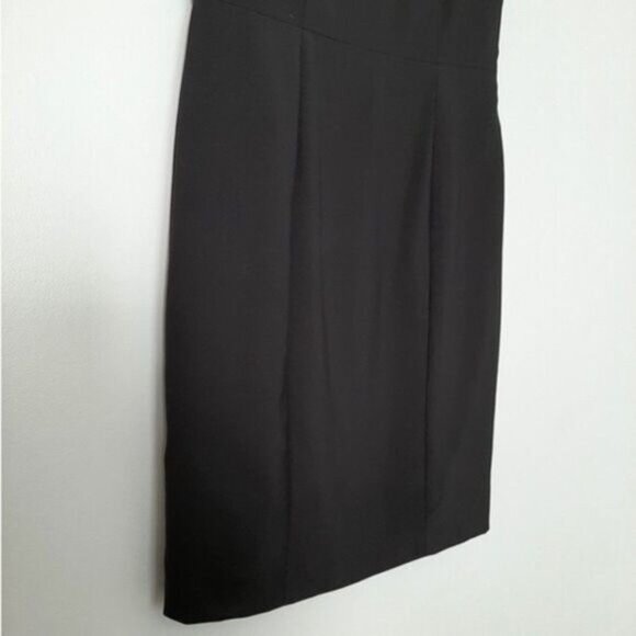 CYNTHIA STEFFE \ Wool Blend LBD Sheath Dress Lace Detail Black Sz 4 - Picture 9 of 15